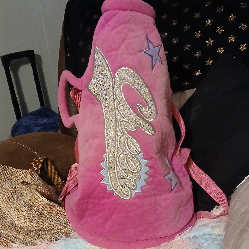 Juicy Couture Pink Backpack with Glitter Accents